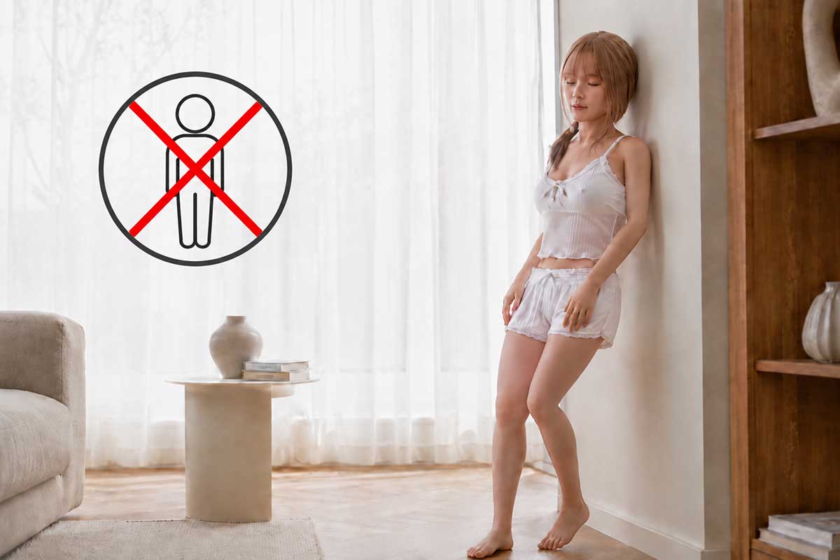 Position debout sex doll